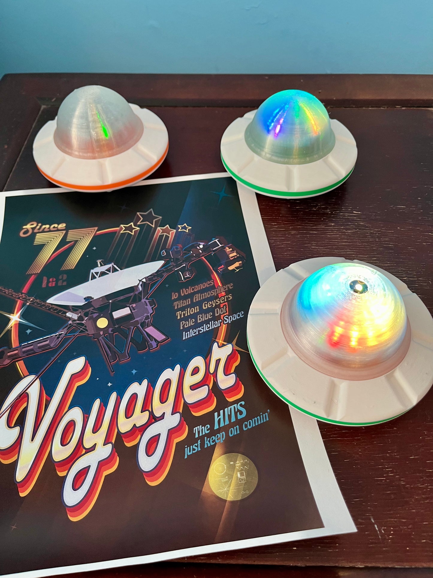 3 UFOs with Voyager promo